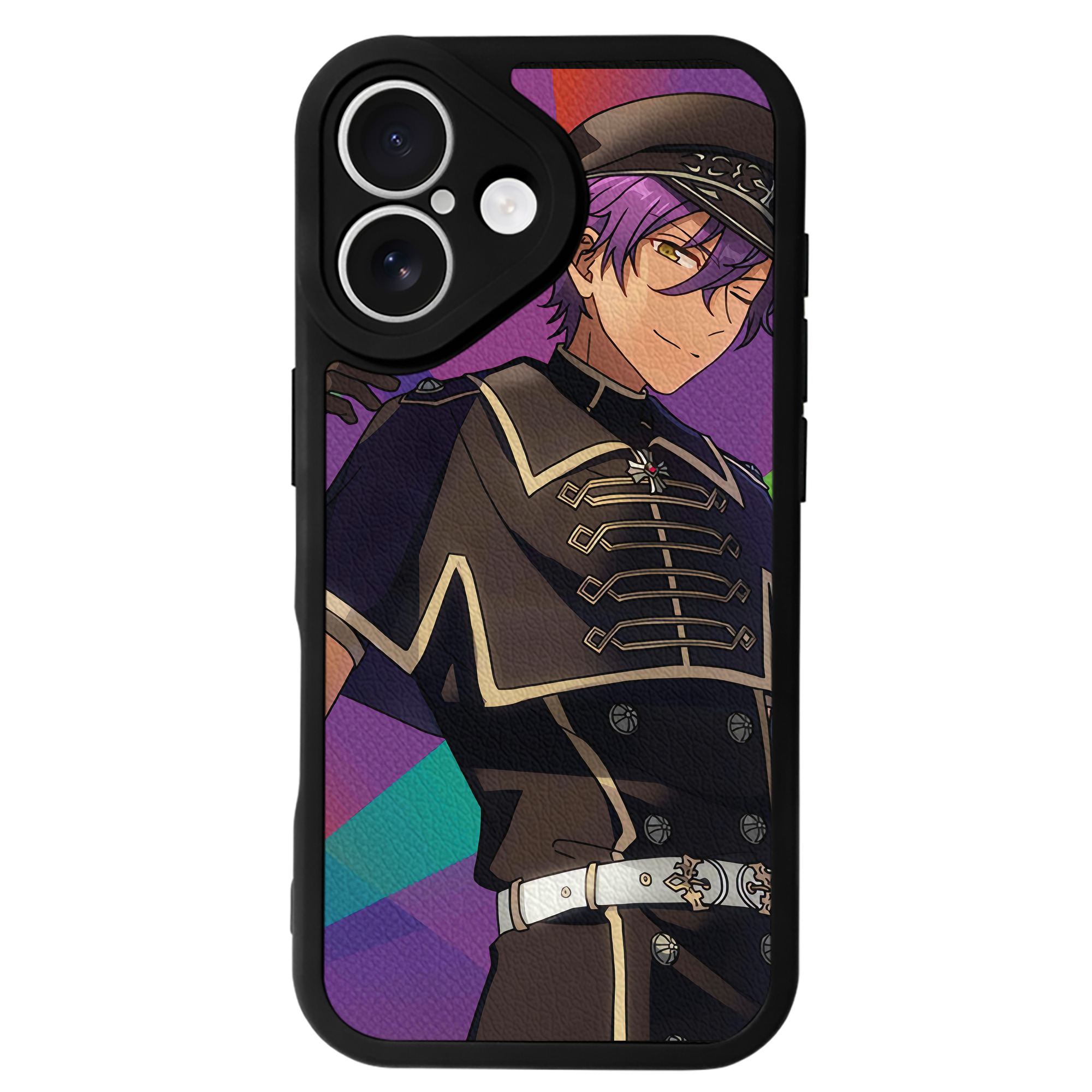 （画像用） あんさんぶるスターズ! Ensemble Stars 【iPhone 16シリーズ対応】シリコンスマホケース（レザー調） 材質：シリコン